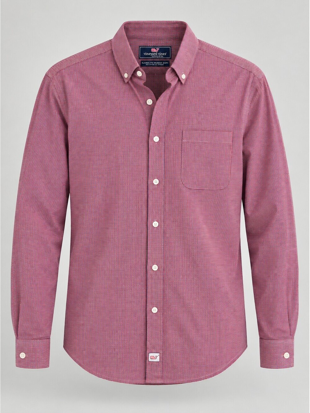 Vineyard Vines Men’s M Classic Fit Murray Red Blue Check Button Down Shirt